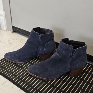 Aldo Blue Suede Ankle Boots